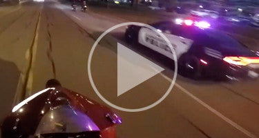 MOTORCYCLE POPS WHEELIE TO BAIL FRIENDS OUT