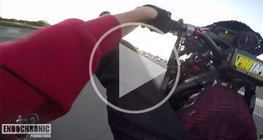 STUNT RIDERS EVADE POLICE THROUGH PARKING LOT