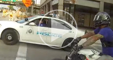 WHEELIES THROUGH BUSY CITY IGNITES POLICE CHASE!