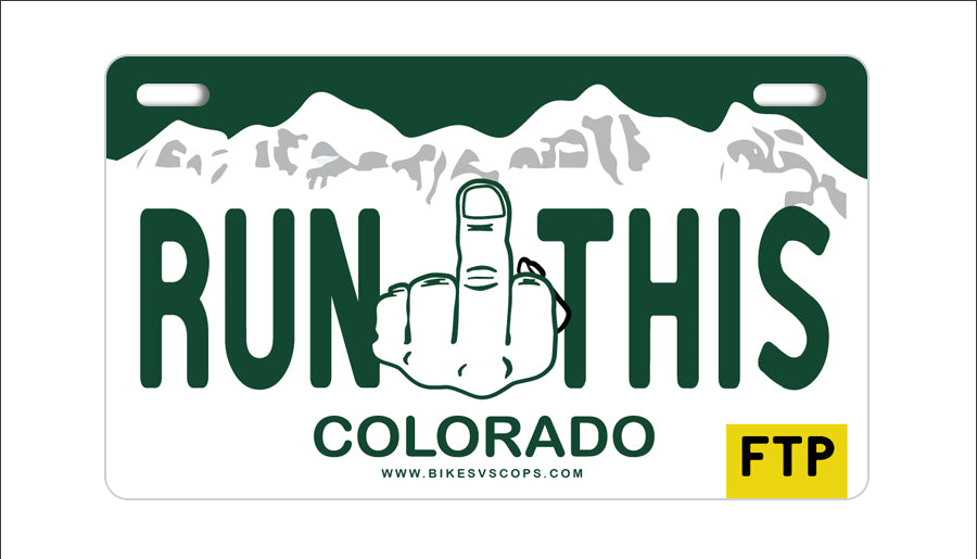 RUN THIS PLATE - COLORADO
