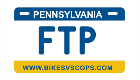 FTP PLATE - CALIFORNIA BLACK