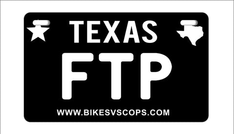 FTP PLATE - CALIFORNIA BLACK