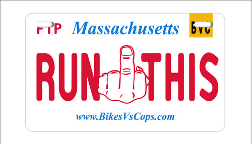 RUN THIS PLATE - MASSACHUSETTS