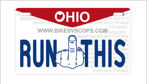 RUN THIS PLATE - OHIO