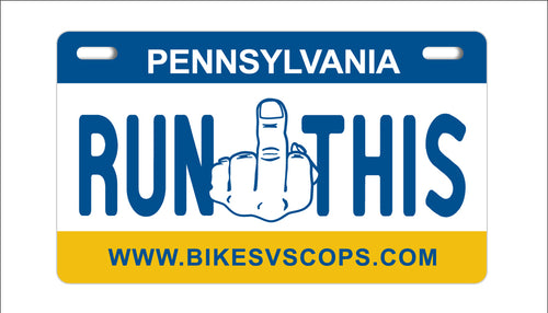 RUN THIS PLATE - PENNSYLVANIA