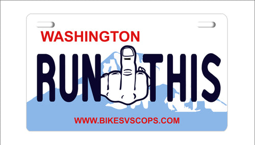 RUN THIS PLATE - WASHINGTON