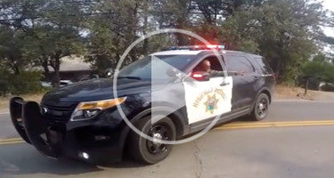 MOTORCYCLIST CAUGHT PRACTICING WHEELIES