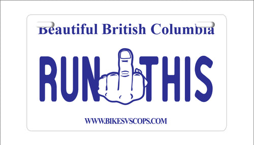 RUN THIS PLATE - BRITISH COLUMBIA