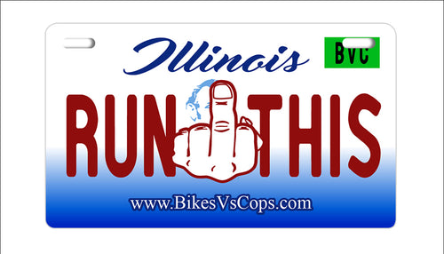 RUN THIS PLATE - ILLINOIS