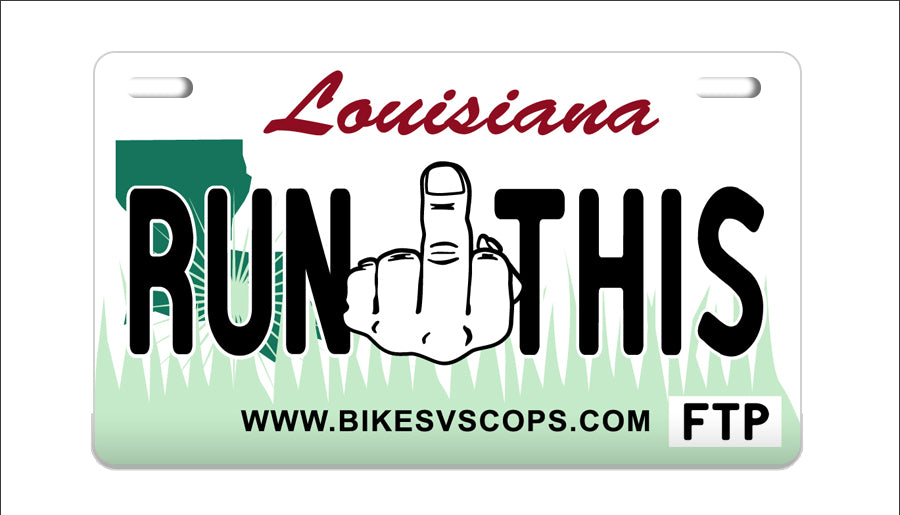 RUN THIS PLATE - LOUISIANA