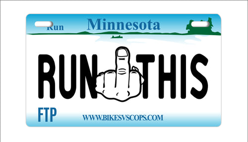 RUN THIS PLATE - MINNESOTA