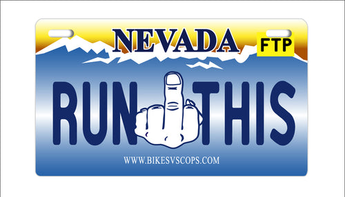 RUN THIS PLATE - NEVADA