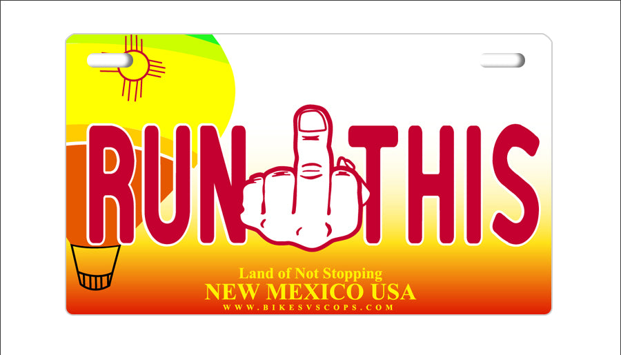 RUN THIS PLATE - NEW MEXICO