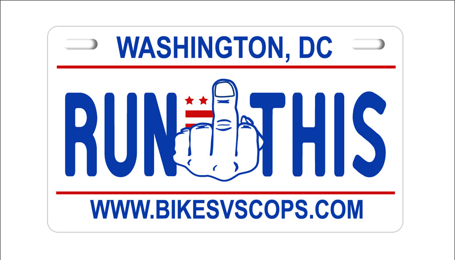 RUN THIS PLATE - WASHINGTON D.C.