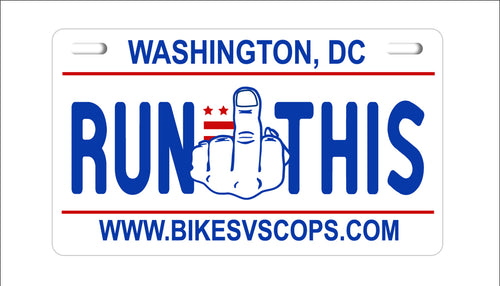 RUN THIS PLATE - WASHINGTON D.C.