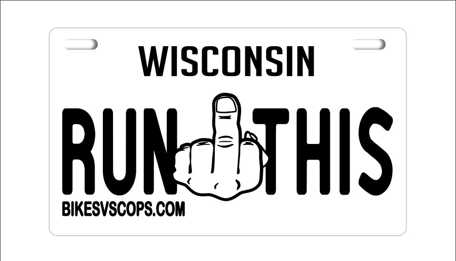 RUN THIS PLATE - WISCONSIN